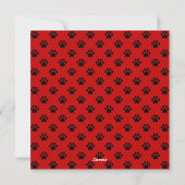 Prettig Kerstfeest Hond Design - Rottweiler Feestdagenkaart (Achterkant)