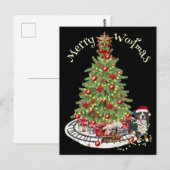 Prettig Kerstfeest Hondendesign - Berner Sennenhon Briefkaart (Voorkant / Achterkant)