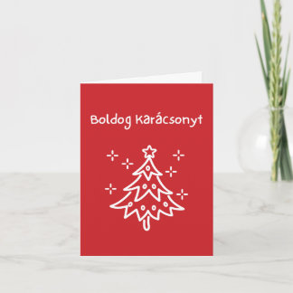 Prettig kerstfeest Hongaarse kerst  Kaart