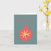 Prettig Kerstfeest Hongaarse Kerstmis Kaart (Gele Bloem)