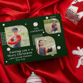 Prettig kerstfeest Honkbal Sport 3 Foto Familienaa