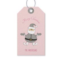 Prettig kerstfeest Houndstooth Mode Kerstman