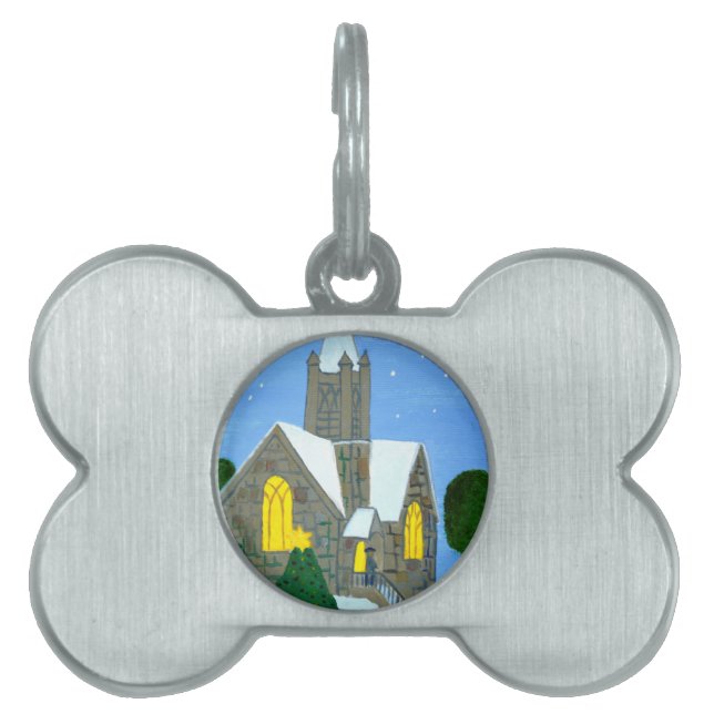 Prettig kerstfeest huisdieren naamplaatje (voorkant)