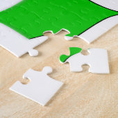 Prettig kerstfeest hulst aanpasbare puzzel (Zijkant)