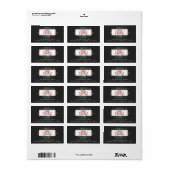 Prettig Kerstfeest Hulst Takken Retouradres Etiket (Full Sheet)