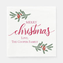 Prettig kerstfeest - Hulstbesjes, spar 