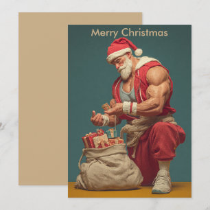 Prettig kerstfeest Humor Kerstman   Kerstgroet  Feestdagenkaart