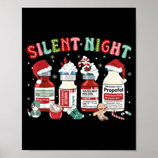 Prettig kerstfeest IC-verpleegster Sinterklaas Pro Poster