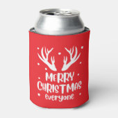 Prettig kerstfeest iedereen blikjeskoeler (Blikje Voorkant)