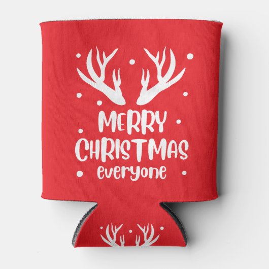 Prettig kerstfeest iedereen blikjeskoeler (Voorkant)