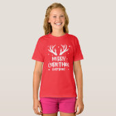 Prettig kerstfeest iedereen t-shirt (Voorkant volledig)