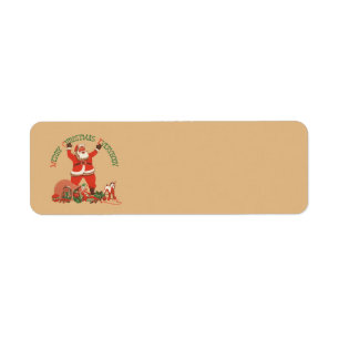 Prettig kerstfeest iedereen! Vintage Sinterklaas Etiket