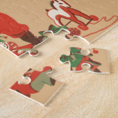 Prettig kerstfeest iedereen! Vintage Sinterklaas Legpuzzel (Zijkant)