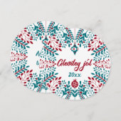 Prettig kerstfeest, IJslandse kerstwens Feestdagenkaart (Voorkant / Achterkant)