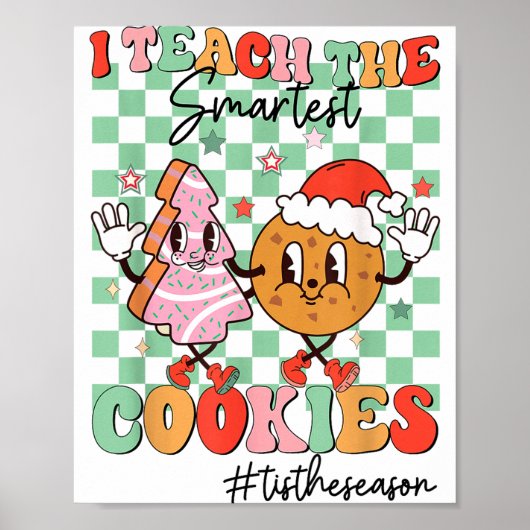 Prettig Kerstfeest Ik Leer de Slimste Koekjes Poster (Voorkant)