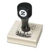 Prettig kerstfeest in een wijnglas rubberstempel (Stempel)