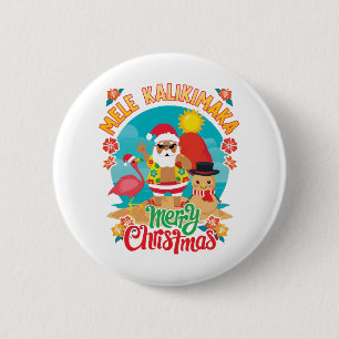 Prettig kerstfeest in Hawaï met een Mele Kalikimak Ronde Button 5,7 Cm