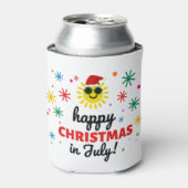 Prettig kerstfeest in juli blikjeskoeler (Blikje Voorkant)