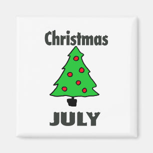 Prettig kerstfeest in juli-feestje Funny zomer Ker Magneet