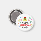 Prettig kerstfeest in juli magneet (Voorkant / Achterkant)