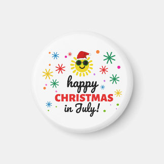 Prettig kerstfeest in juli magneet