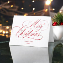 Prettig kerstfeest in rode typografie