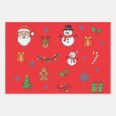 Prettig kerstfeest inpakpapier vel (Voorkant 3)