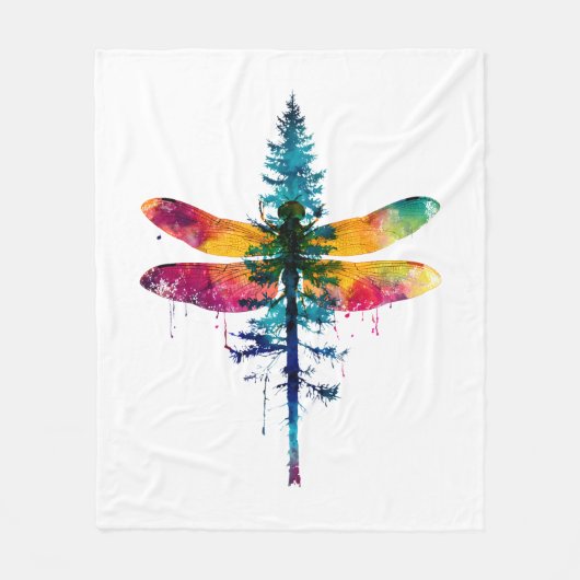 Prettig kerstfeest insectenliefhebber Kerstmis Lib Fleece Deken (Voorkant)
