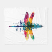 Prettig kerstfeest insectenliefhebber Kerstmis Lib Fleece Deken (Voorkant (Horizontaal))