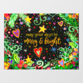 Prettig Kerstfeest! “Inspirivity” venstersticker Raamsticker (Vel)