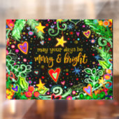 Prettig Kerstfeest! “Inspirivity” venstersticker Raamsticker (Vel 2)