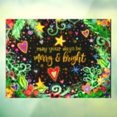 Prettig Kerstfeest! “Inspirivity” venstersticker Raamsticker (Vel 3)