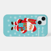 Prettig kerstfeest  iPhone 15 case (Achterkant horizontaal)