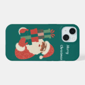 Prettig kerstfeest iPhone 15 case (Achterkant horizontaal)