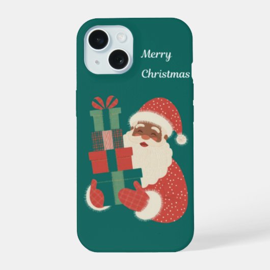 Prettig kerstfeest iPhone 15 case (Achterkant)