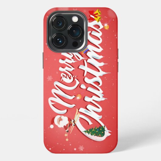 Prettig kerstfeest iPhone hoesje (Achterkant)