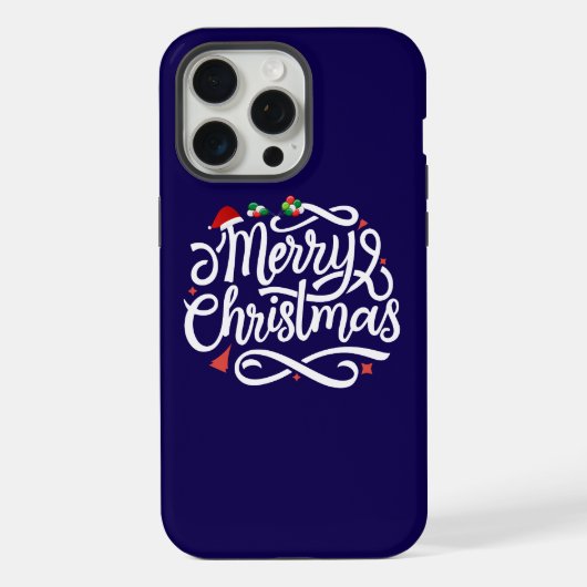Prettig kerstfeest iPhone hoesje (Achterkant)