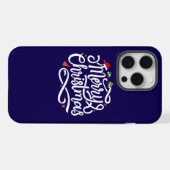 Prettig kerstfeest iPhone hoesje (Achterkant horizontaal)