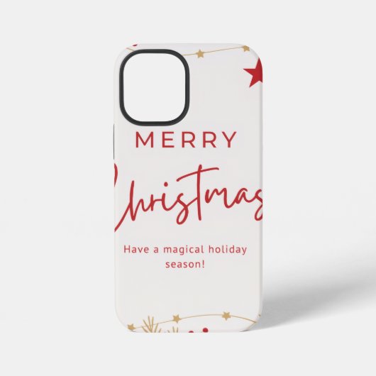 Prettig Kerstfeest iPhone Hoesje (Achterkant)