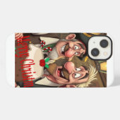 Prettig kerstfeest iPhone hoesje (Achterkant horizontaal)