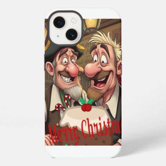 Prettig kerstfeest iPhone hoesje (Achterkant)