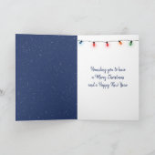 Prettig kerstfeest jachthond  feestdagen kaart (Binnen)