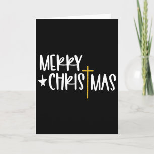 Prettig kerstfeest Jezus Kruis Christelijk Religie Kaart