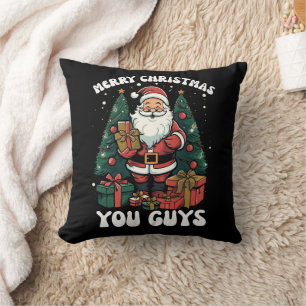 Prettig kerstfeest jongens Kerstman Kussen