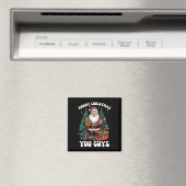 Prettig kerstfeest jongens Kerstman Magneet (Insitu (Vaatwasser))