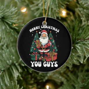 Prettig kerstfeest jongens Sinterklaas Keramisch Ornament