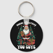 Prettig kerstfeest jongens Sinterklaas Sleutelhanger (Voorkant)