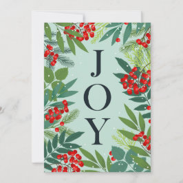 Prettig kerstfeest JOY bedrijfsbegroeting Feestdagenkaart