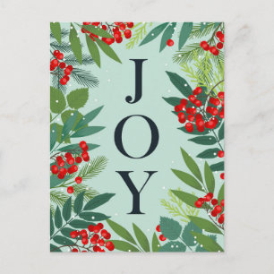 Prettig Kerstfeest JOY Zakelijke Groet Feestdagenkaart