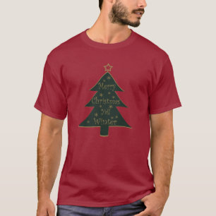 Prettig kerstfeest jullie versierde pijnboom t-shirt